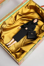 Dolce & Gabbana Black Dress Ceramic Porcelain Fashion Leather Sicily Dolls - Zeiniez