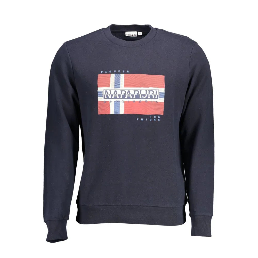 Napapijri Blue Cotton Men's Sweatshirt - Zeiniez