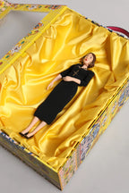 Dolce & Gabbana Black Dress Ceramic Porcelain Fashion Leather Sicily Dolls - Zeiniez