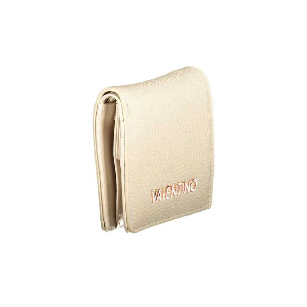 Mario Valentino Beige Polyurethane Women Wallet - Zeiniez