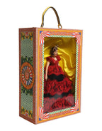 Dolce & Gabbana Red Dress Ceramic Porcelain Fashion Box Leather Sicily Dolls - Zeiniez