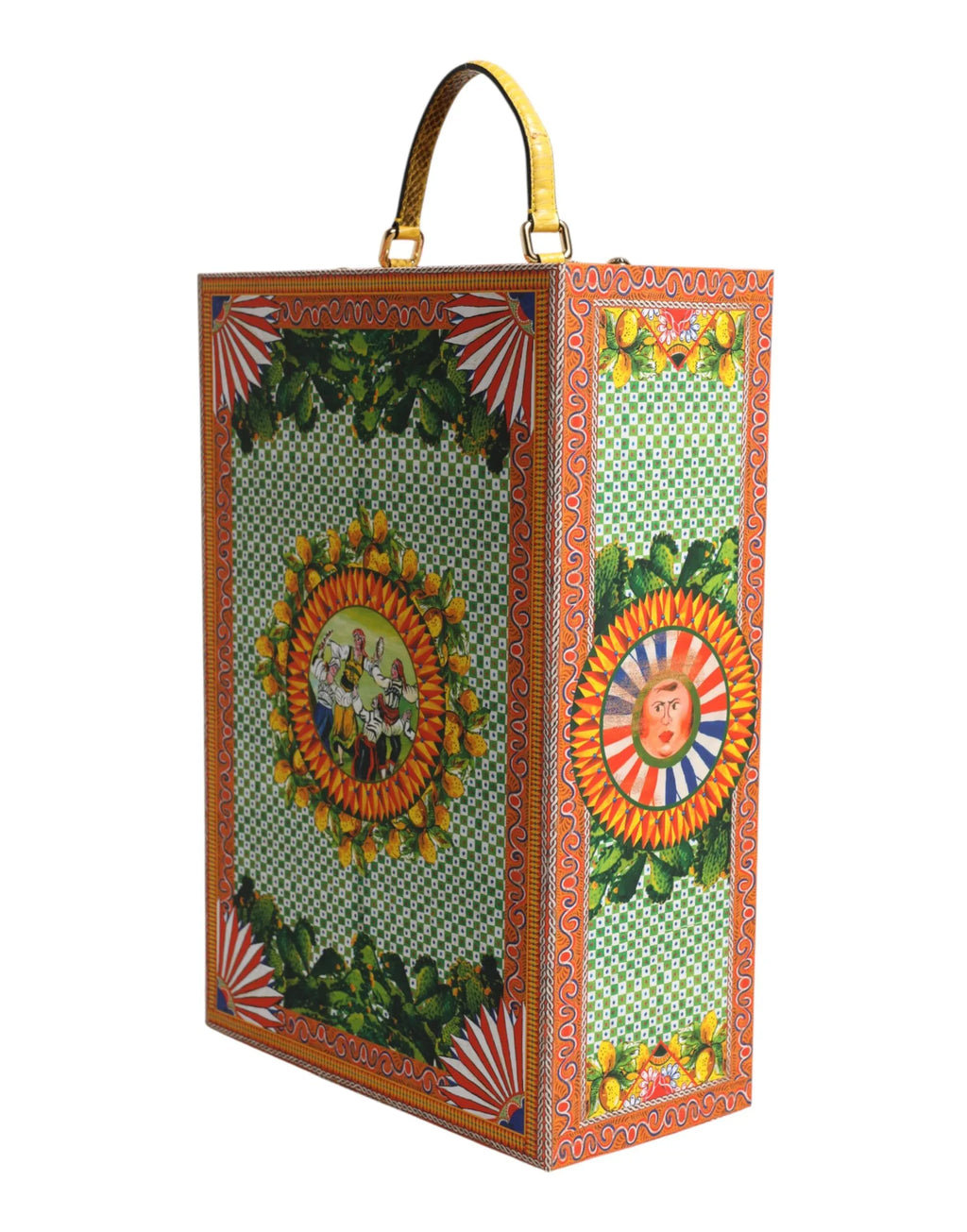 Dolce & Gabbana Red Dress Ceramic Porcelain Fashion Box Leather Sicily Dolls - Zeiniez