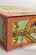 Dolce & Gabbana Red Dress Ceramic Porcelain Fashion Box Leather Sicily Dolls - Zeiniez