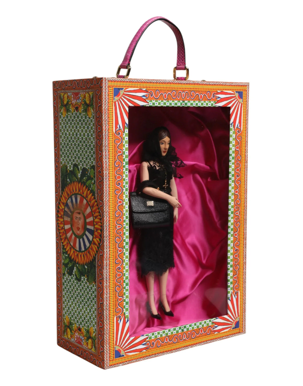 Dolce & Gabbana Black Dress Ceramic Porcelain Fashion Leather Sicily Dolls - Zeiniez