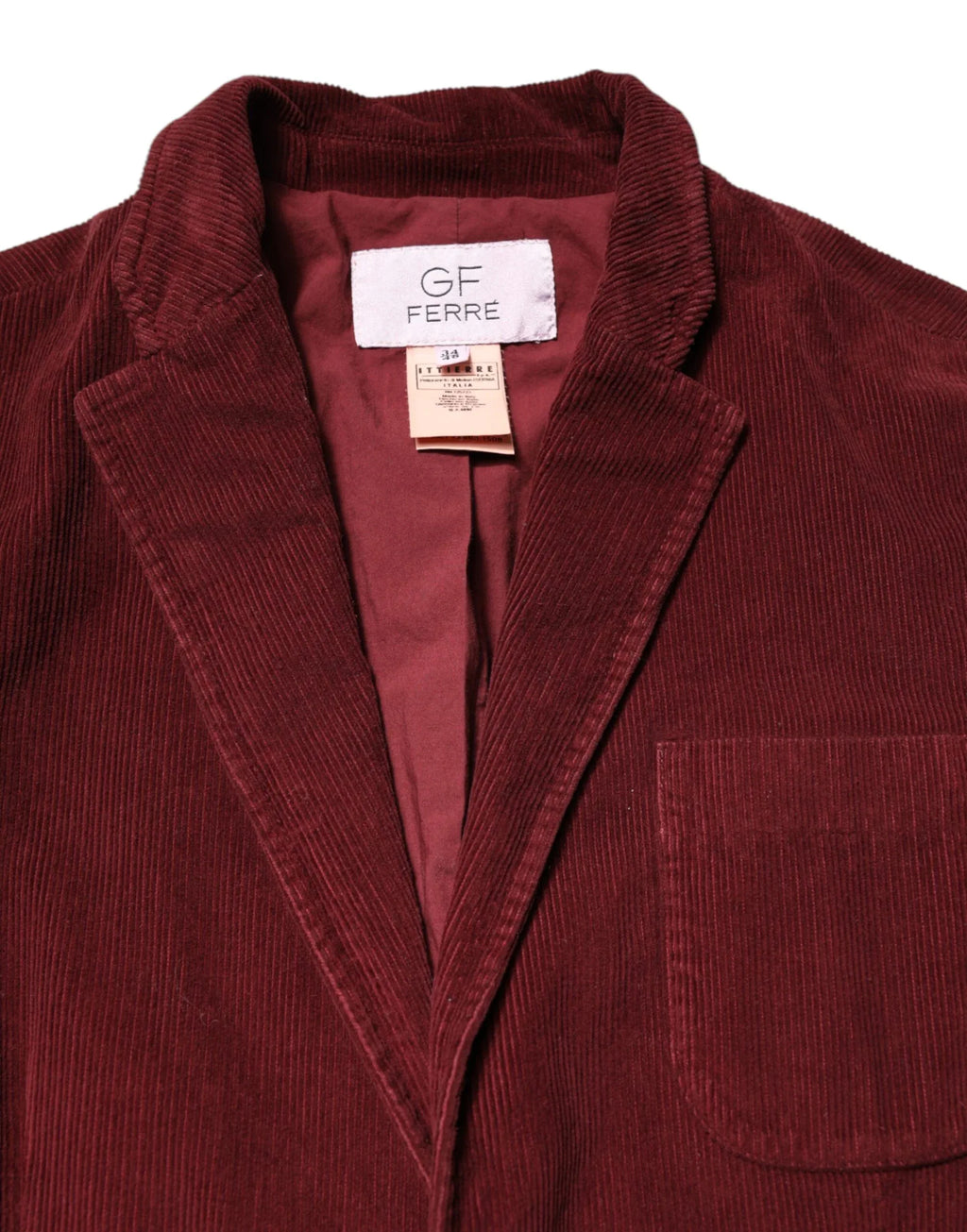 GF Ferre Maroon Corduroy Regular Fit Men Coat Blazer Jacket - Zeiniez