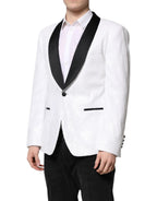 Dolce & Gabbana White Nylon Single Breasted Coat Blazer - Zeiniez