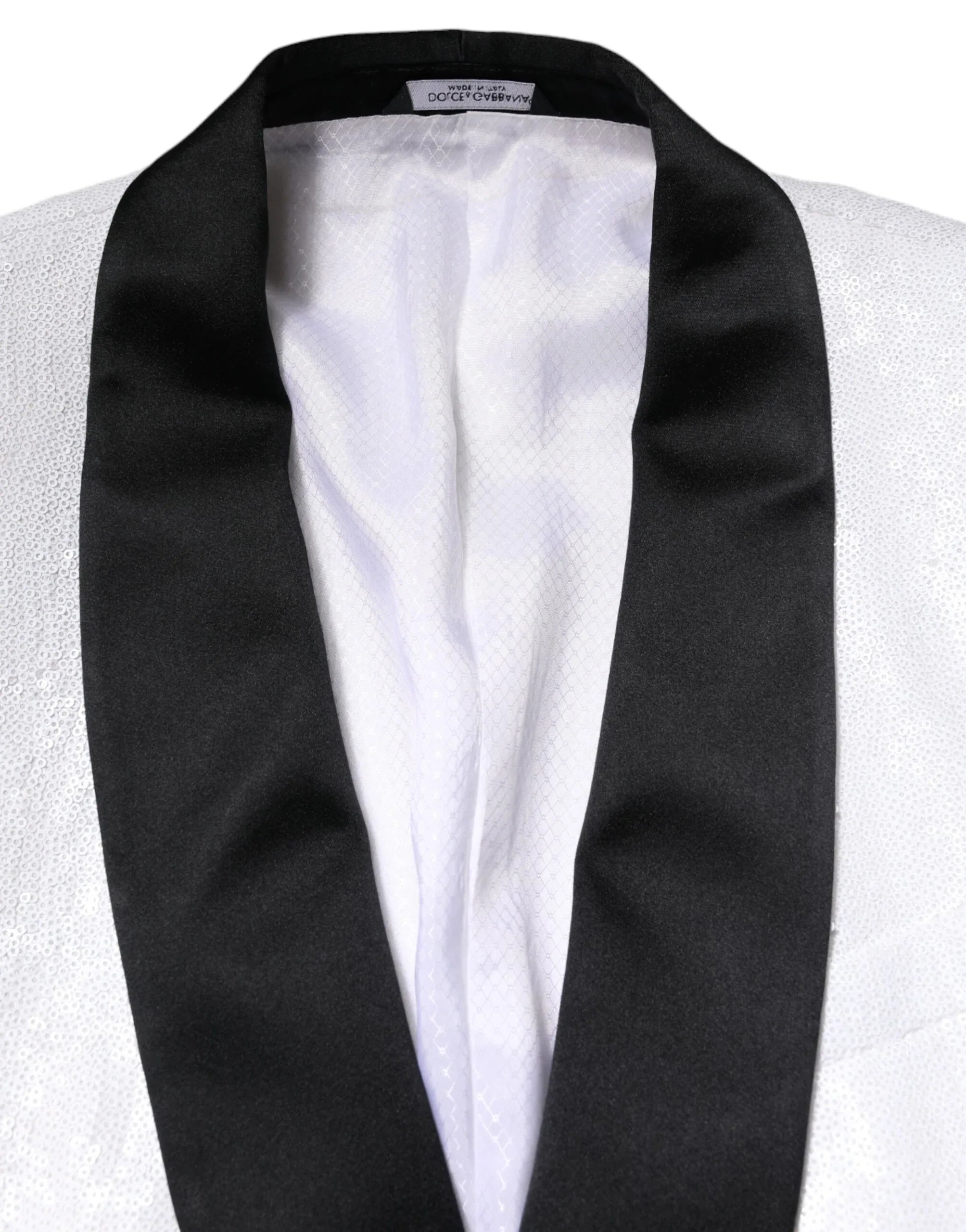 Dolce & Gabbana White Nylon Single Breasted Coat Blazer - Zeiniez