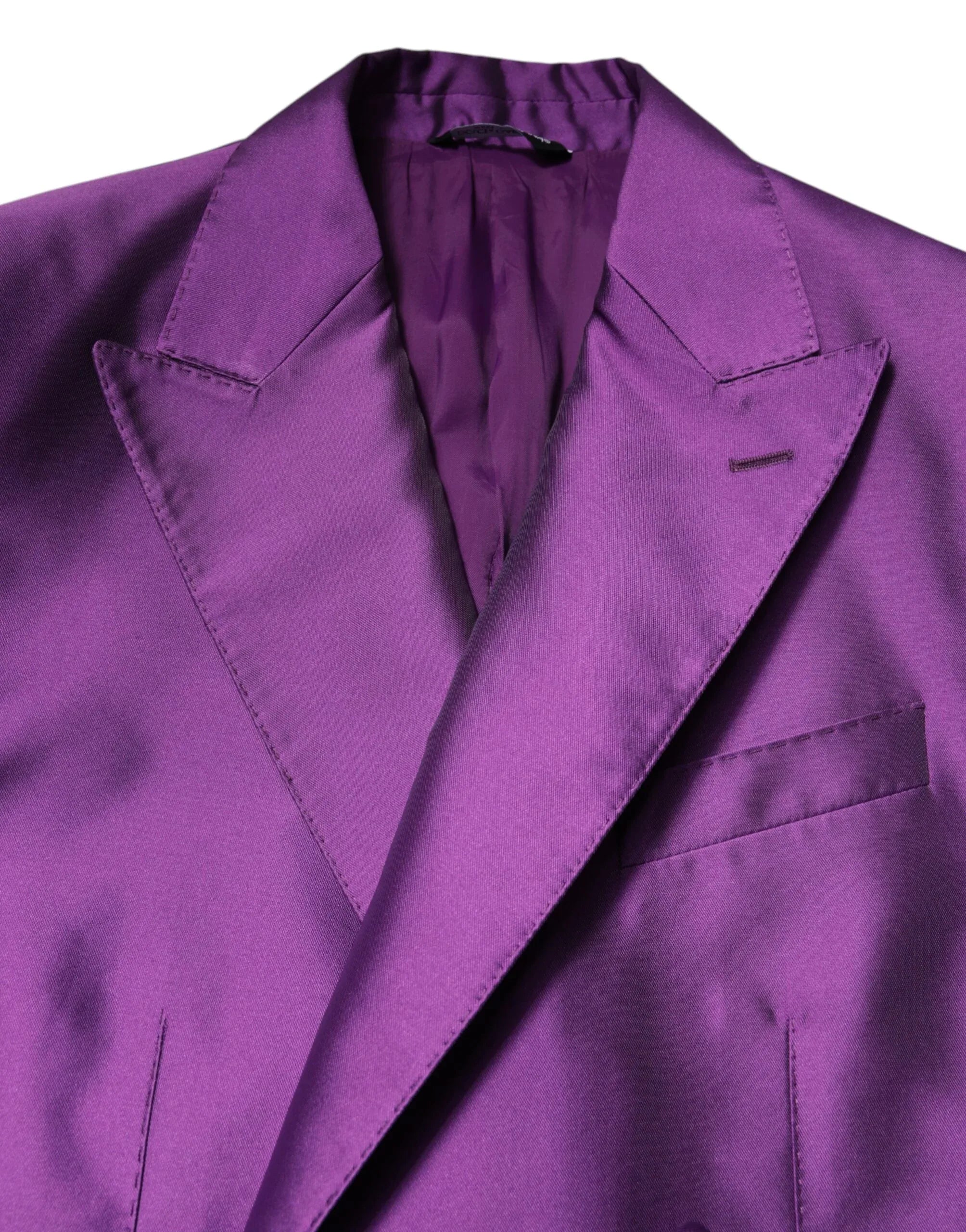 Dolce & Gabbana Purple Double Breasted Men Suit Coat Blazer - Zeiniez