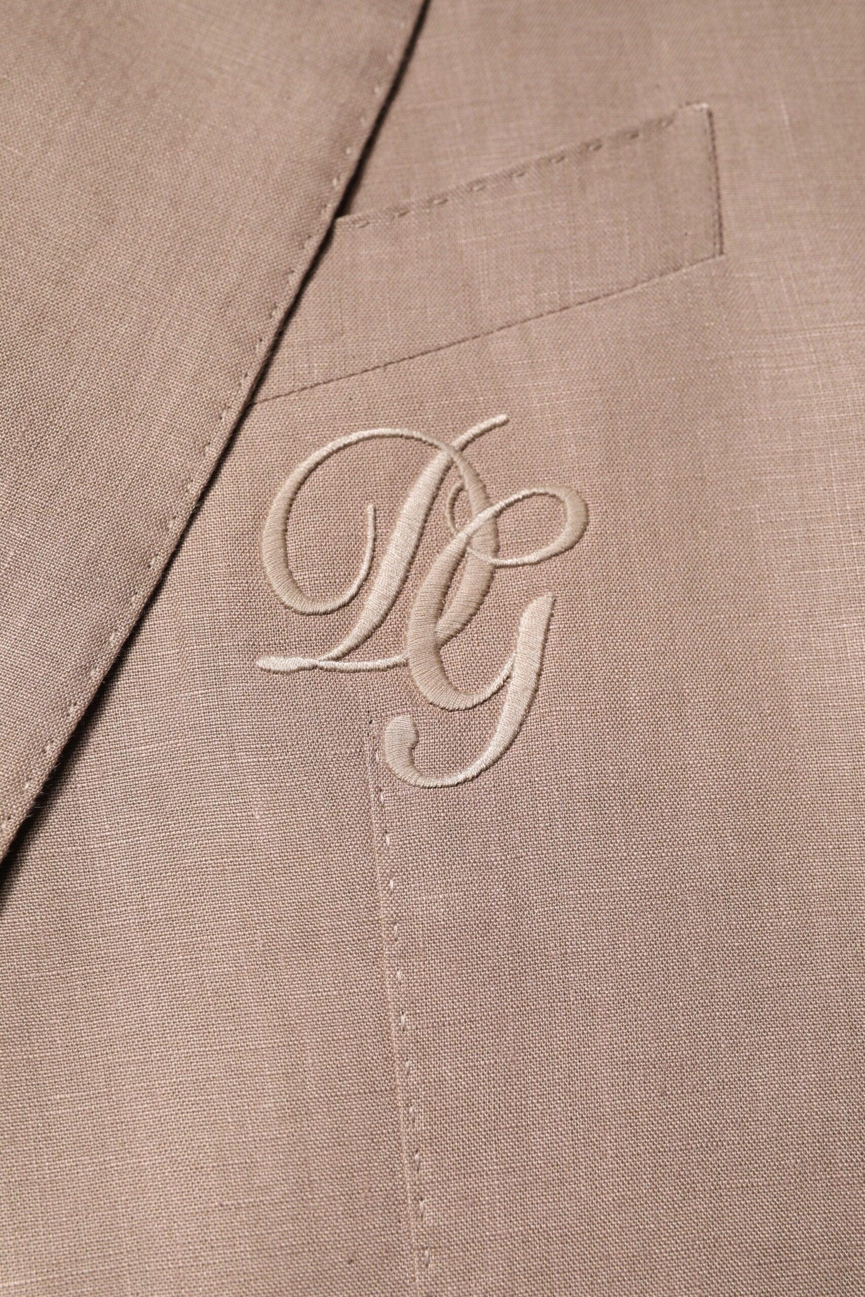 Dolce & Gabbana Beige TAORMINA Single Breasted Coat Blazer - Zeiniez