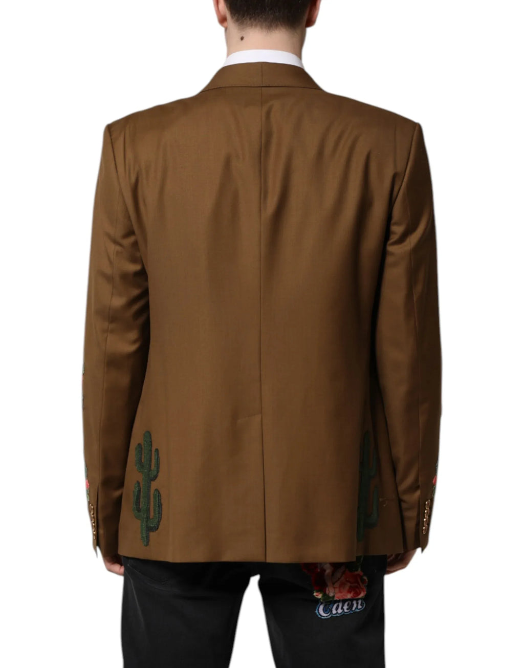 Dolce & Gabbana Brown MARTINI Single Breasted Coat Blazer - Zeiniez