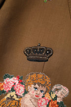 Dolce & Gabbana Brown MARTINI Single Breasted Coat Blazer - Zeiniez