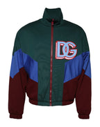 Dolce & Gabbana Multicolor Cotton Logo Full Zip Jacket - Zeiniez