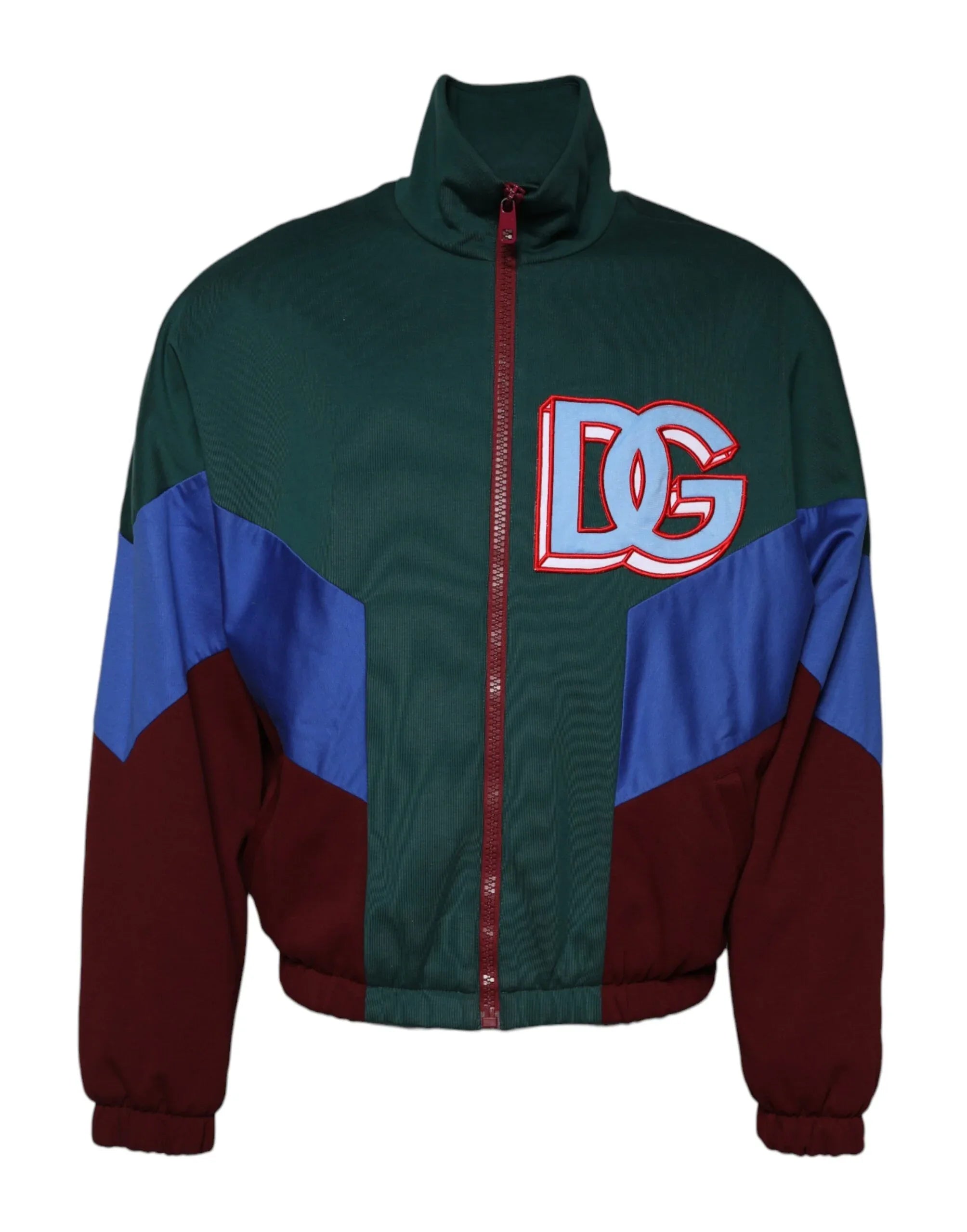 Dolce & Gabbana Multicolor Cotton Logo Full Zip Jacket - Zeiniez