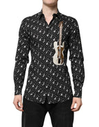 Dolce & Gabbana Black GOLD Instrument Embellished Shirt - Zeiniez