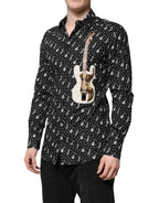 Dolce & Gabbana Black GOLD Instrument Embellished Shirt