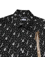 Dolce & Gabbana Black GOLD Instrument Embellished Shirt - Zeiniez