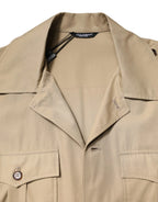 Dolce & Gabbana Brown Graphic Print Short Sleeves Shirt - Zeiniez