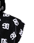 Dolce & Gabbana Black DG Cotton Hooded Sleeveless Sweater - Zeiniez