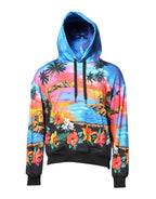 Dolce & Gabbana Multicolor Print Hooded Sweatshirt Sweater - Zeiniez