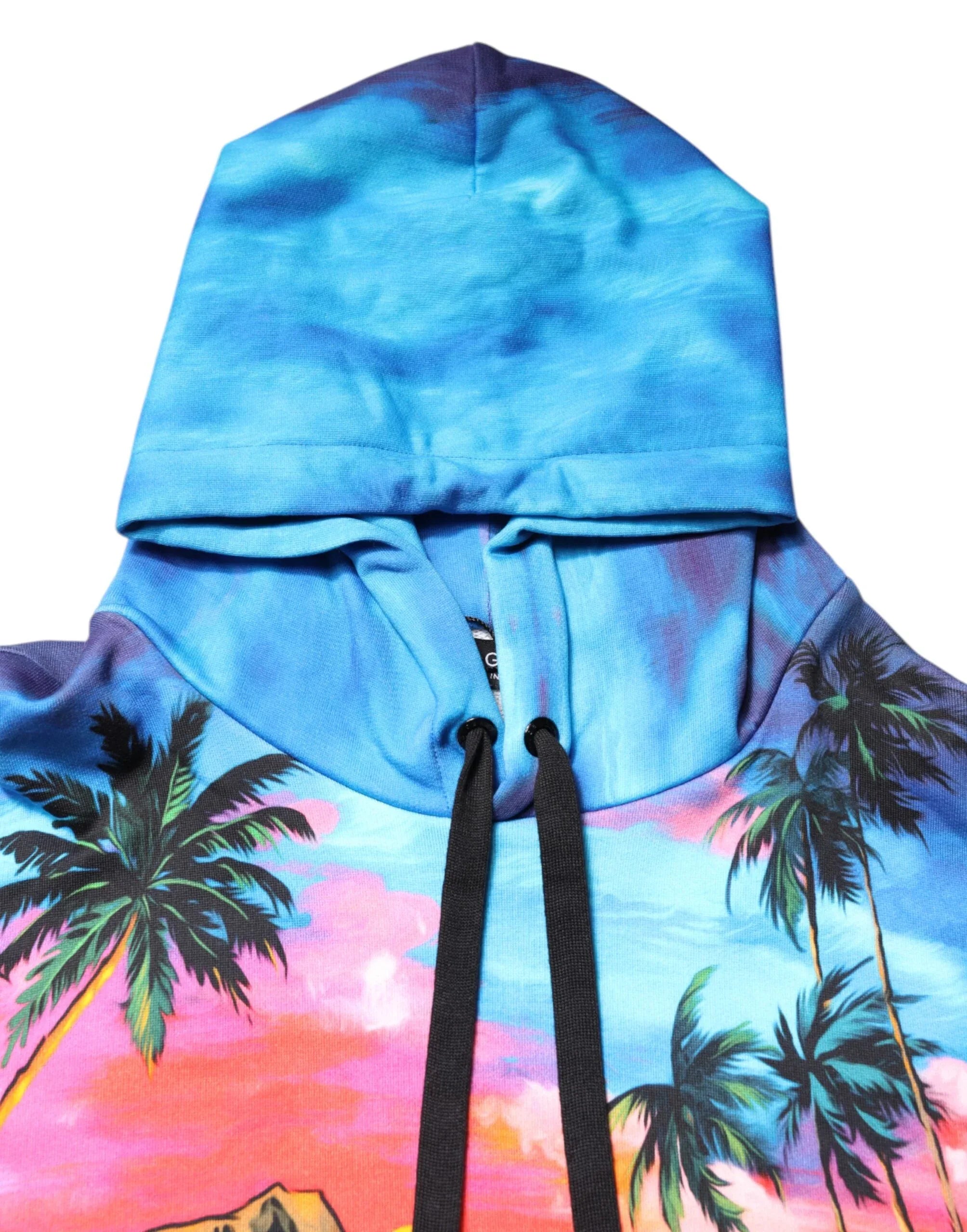 Dolce & Gabbana Multicolor Print Hooded Sweatshirt Sweater - Zeiniez