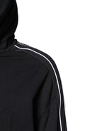 Dolce & Gabbana Black Cotton Logo Hooded Sweatshirt Sweater - Zeiniez