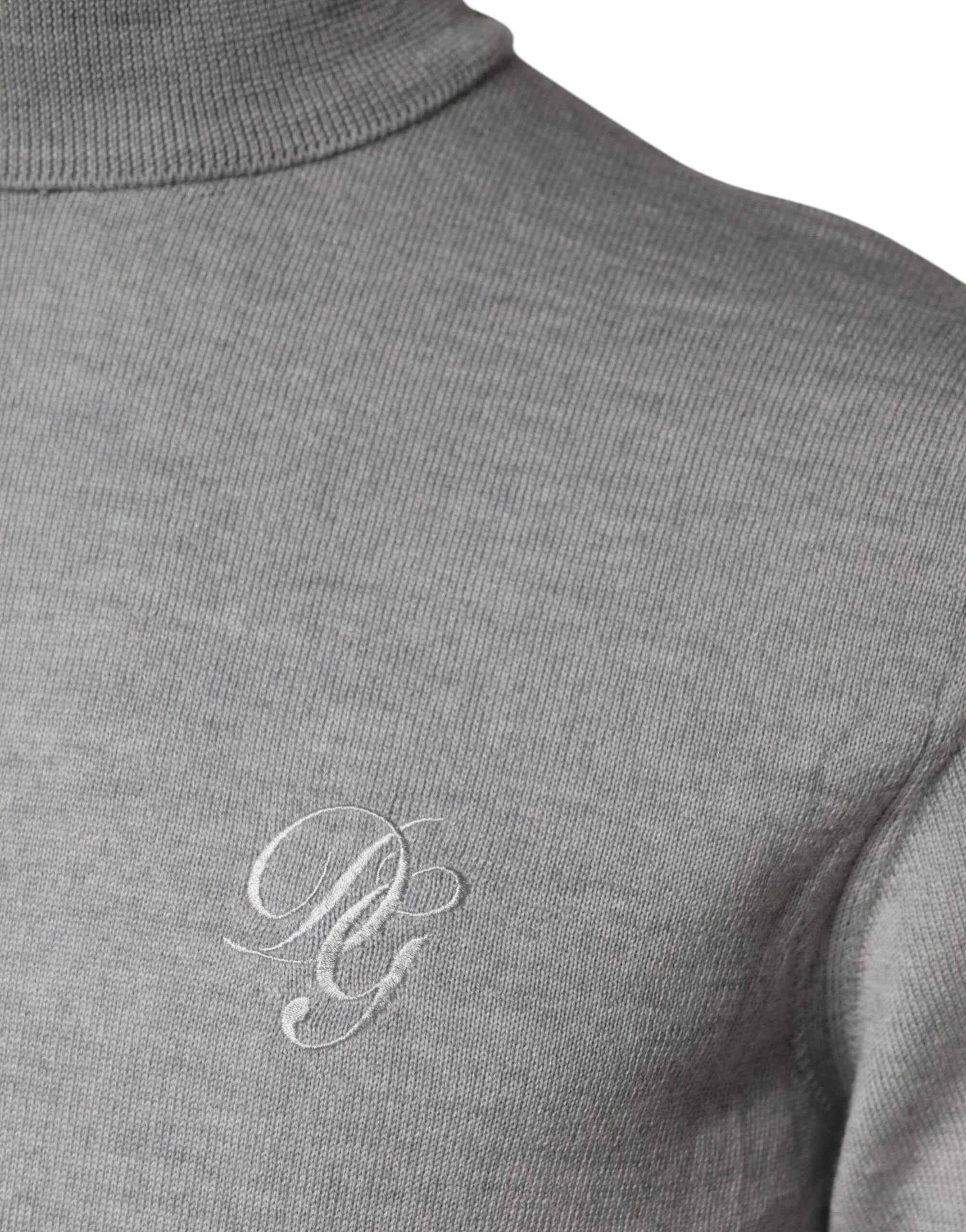 Dolce & Gabbana Gray Wool Knitted Men Pullover Sweater - Zeiniez