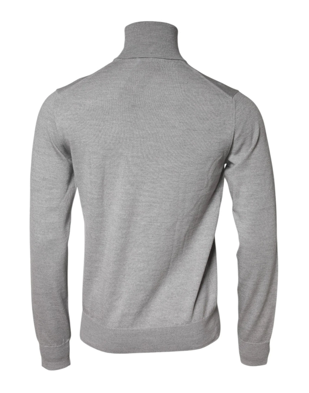 Dolce & Gabbana Gray Wool Knitted Men Pullover Sweater - Zeiniez