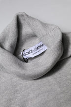 Dolce & Gabbana Gray Wool Knitted Men Pullover Sweater - Zeiniez