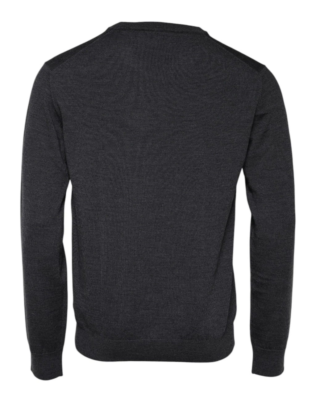 Dolce & Gabbana Gray Wool Logo Knitted Men Pullover Sweater - Zeiniez