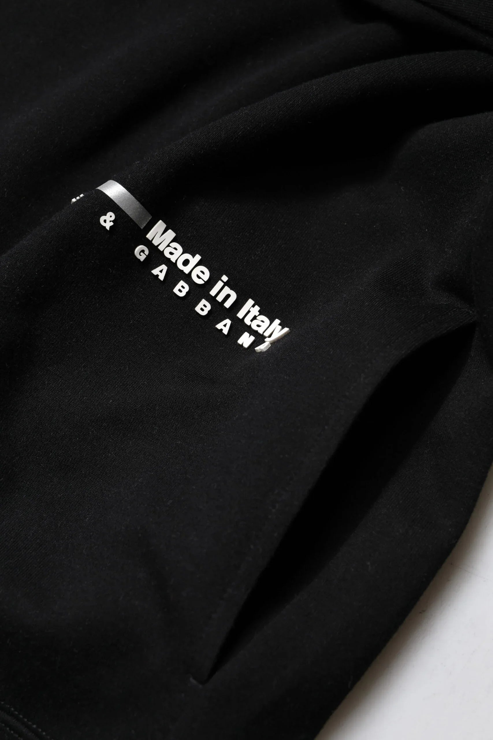 Dolce & Gabbana Black Cotton Logo Knitted Pullover Sweater - Zeiniez