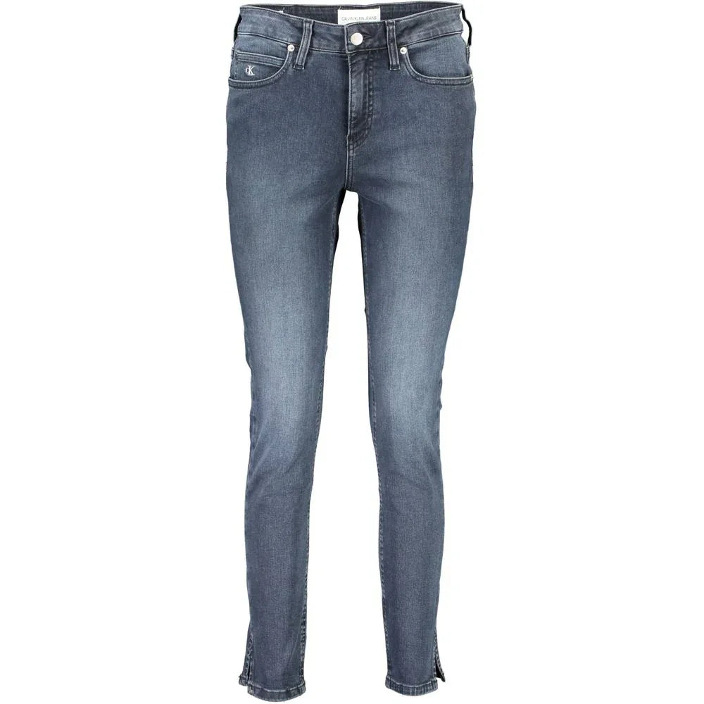 Calvin Klein Blu Cotton Women Skinny Jean - Zeiniez