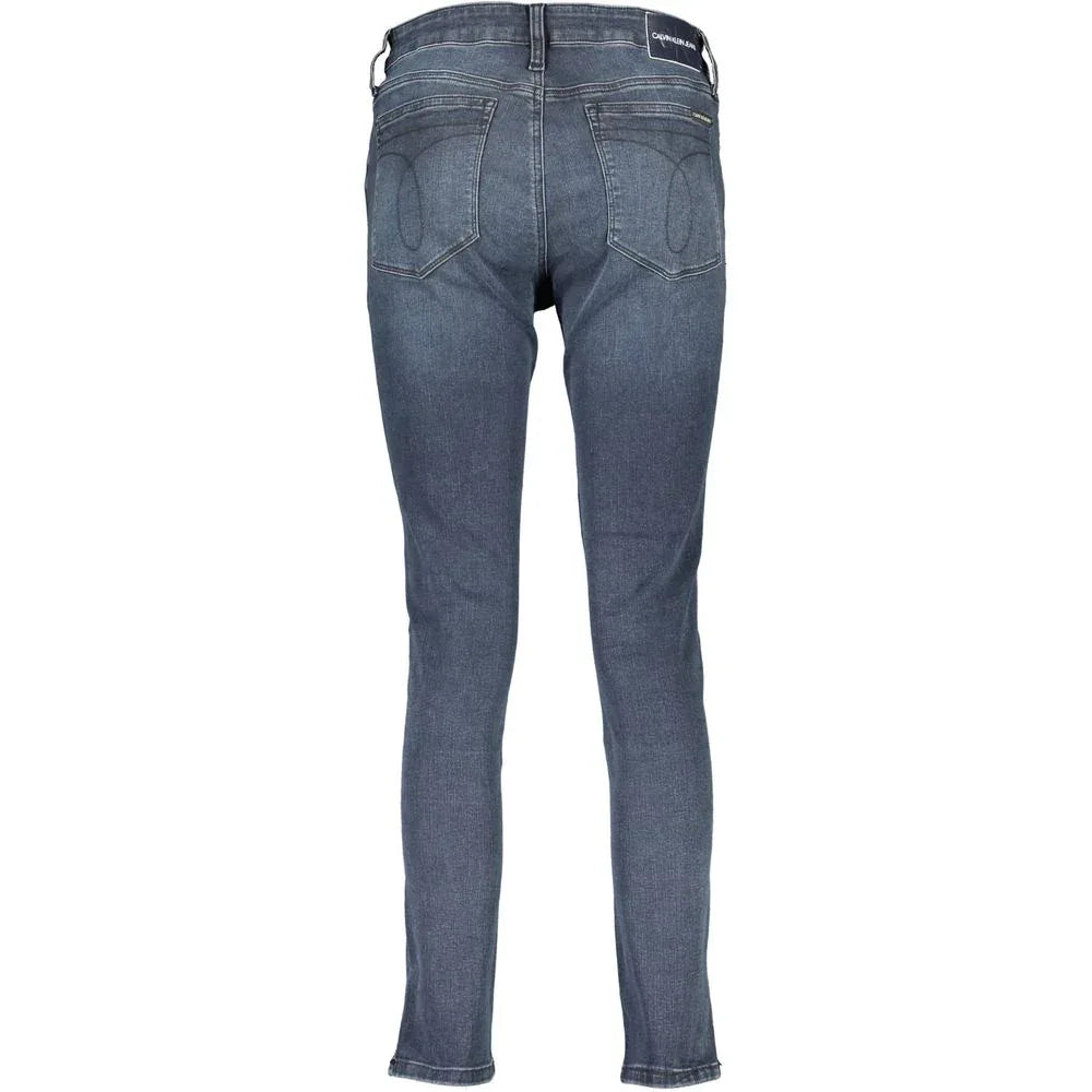 Calvin Klein Blu Cotton Women Skinny Jean - Zeiniez
