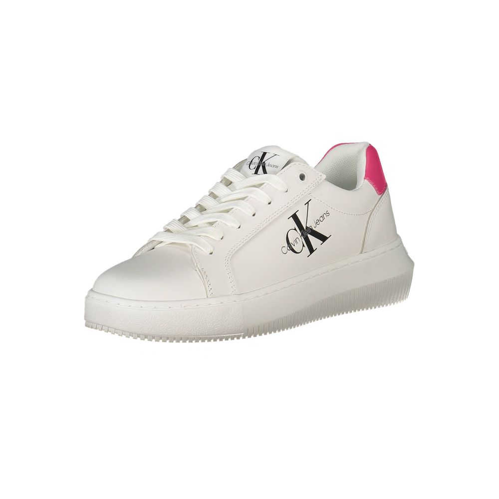 Calvin Klein White Leather Women Sneaker - Zeiniez