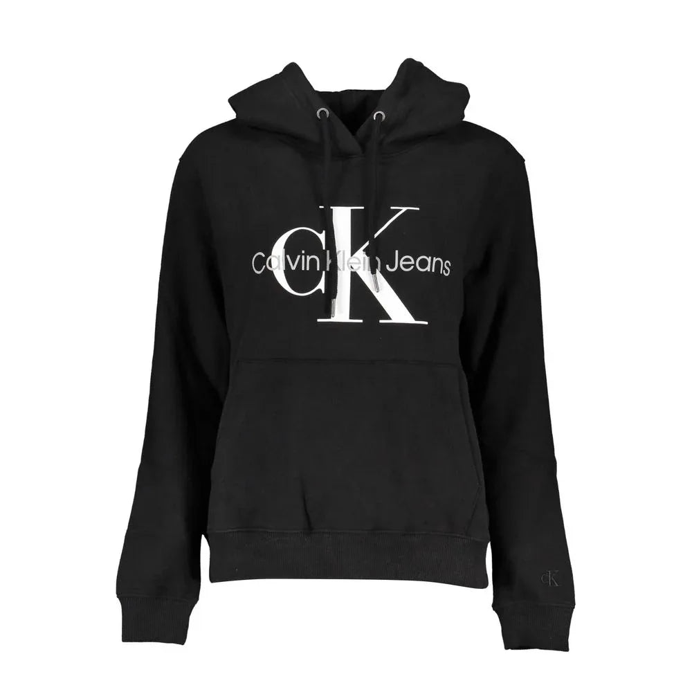 Calvin Klein Black Cotton Women Sweatshirt - Zeiniez