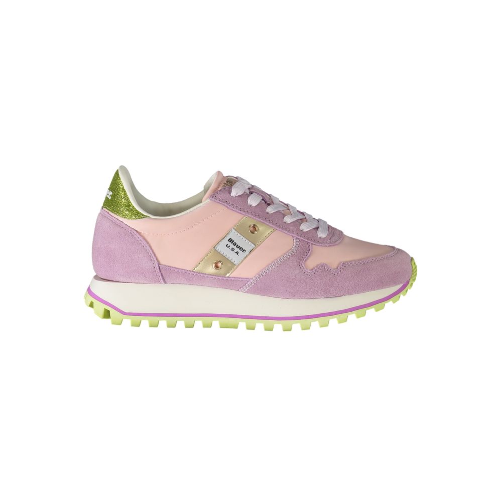 Blauer Rosa Poliuretano Donna Sneaker - Zeiniez