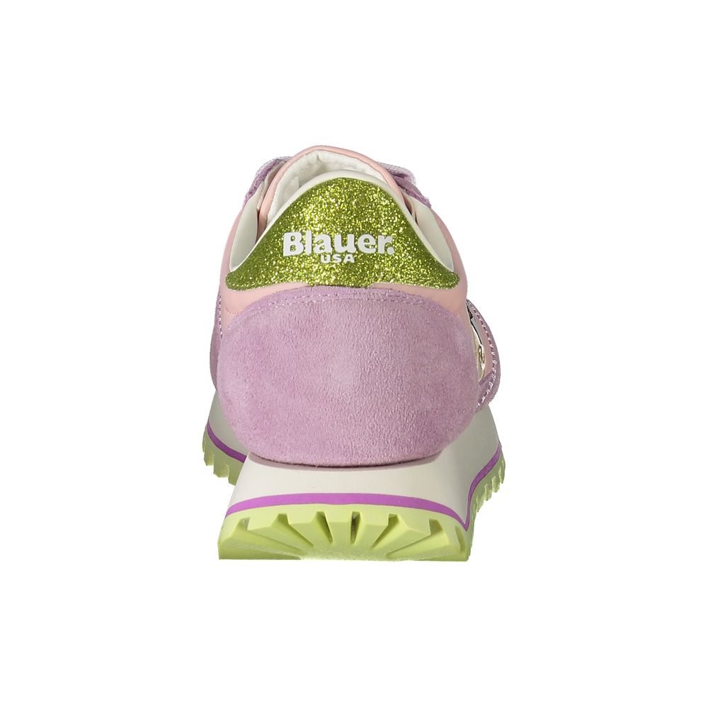 Blauer Rosa Poliuretano Donna Sneaker - Zeiniez