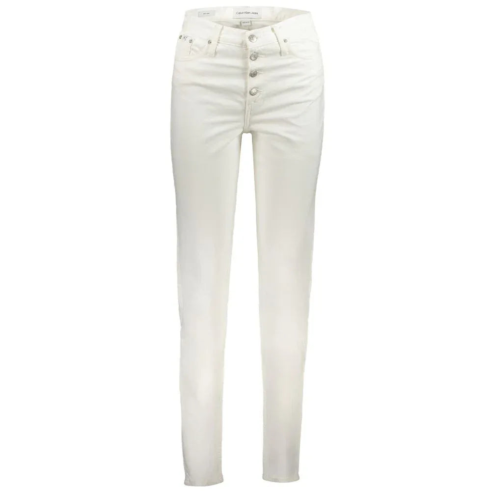 Calvin Klein White Cotton Women's Jean - Zeiniez
