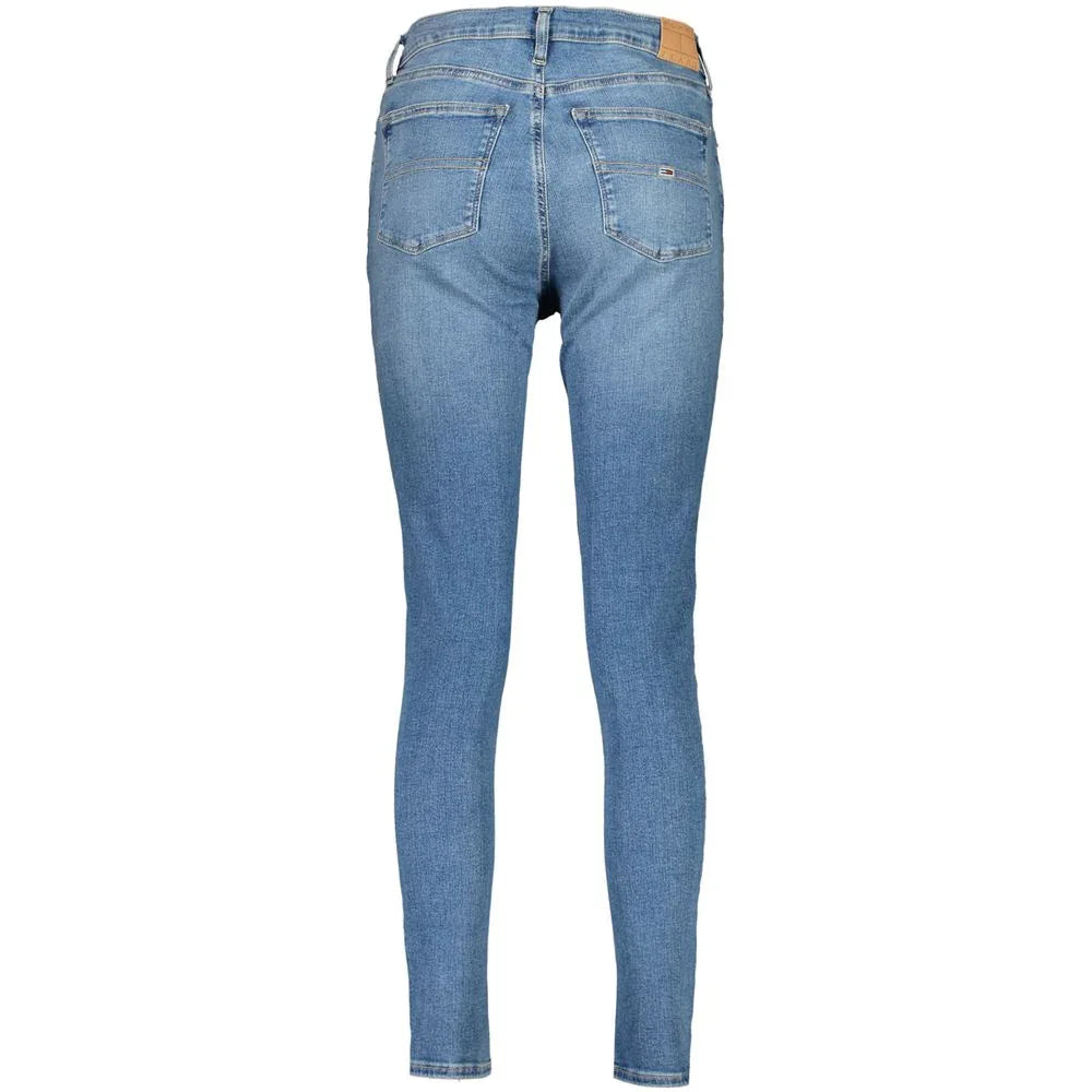 Tommy Hilfiger Blu Cotton Women Skinny Jean - Zeiniez