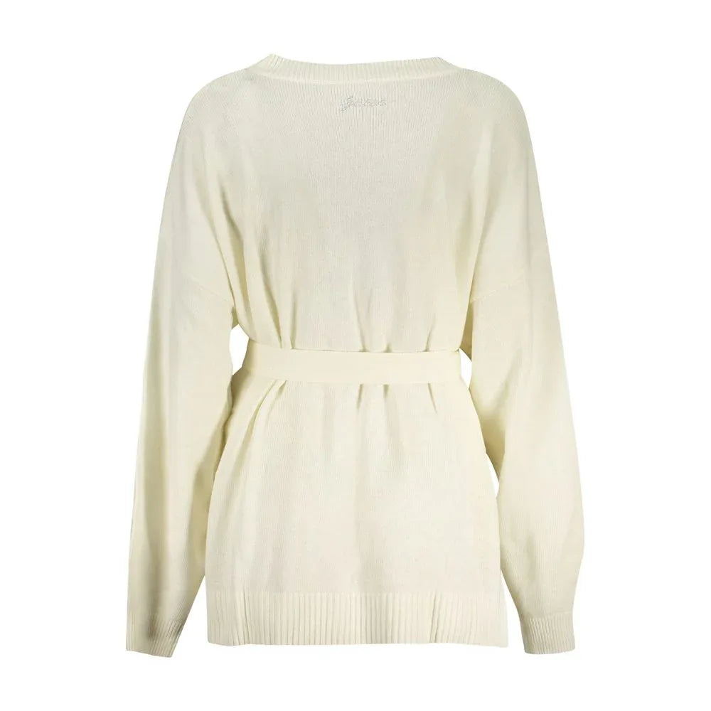 Guess Jeans White Acrylic Women Cardigan - Zeiniez