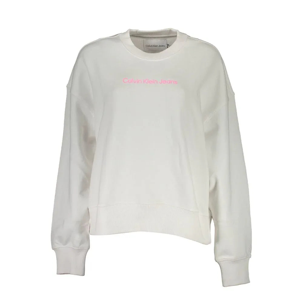Calvin Klein Bianco Cotton Women Sweatshirt - Zeiniez