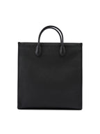 Gucci Black Leather Logo Medium Tote Bag - Zeiniez