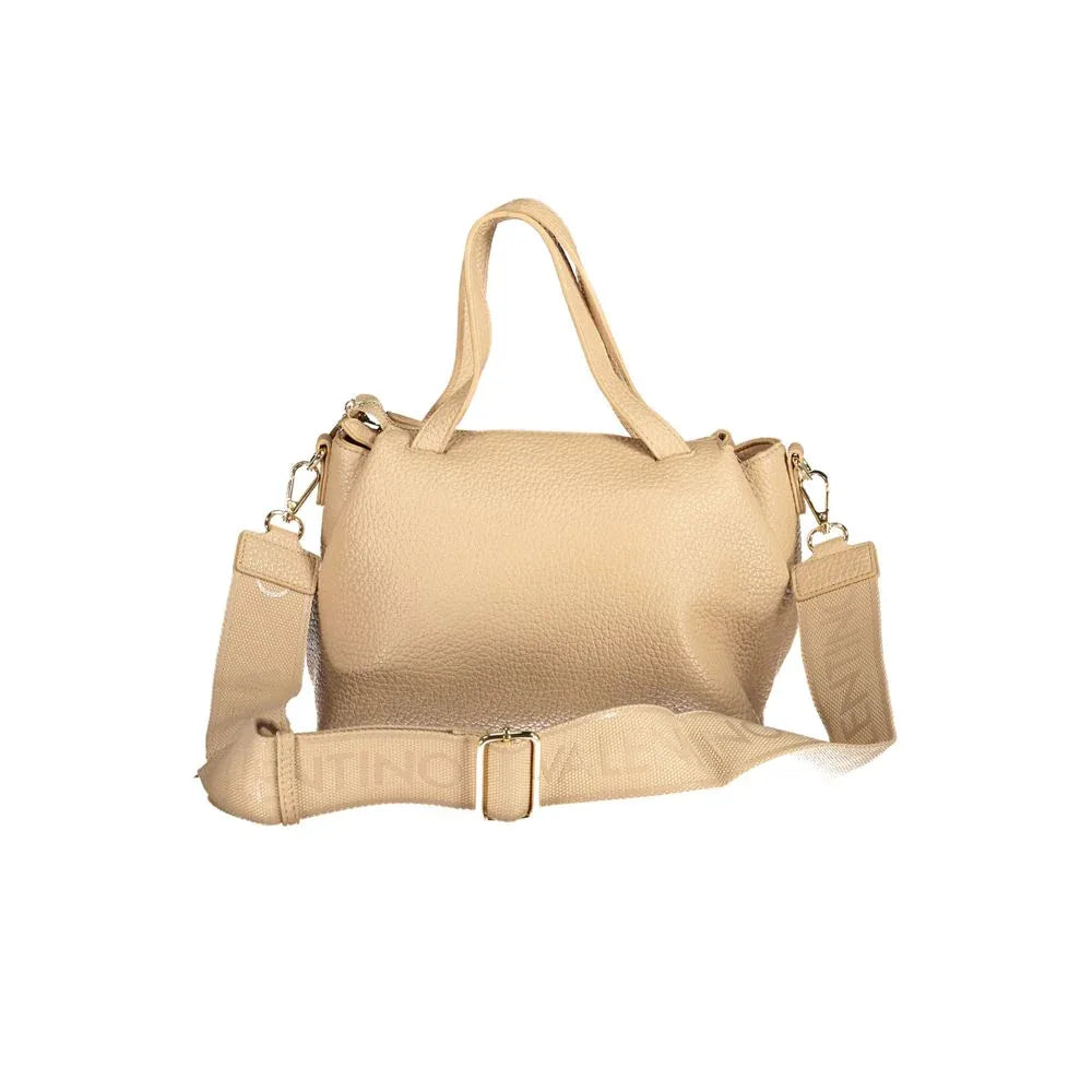 Mario Valentino Beige Polyurethane Women Handbag - Zeiniez