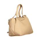 Mario Valentino Beige Polyurethane Women Handbag - Zeiniez