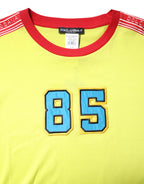 Dolce & Gabbana Green Cotton 85 Patch Crew Neck T-shirt - Zeiniez