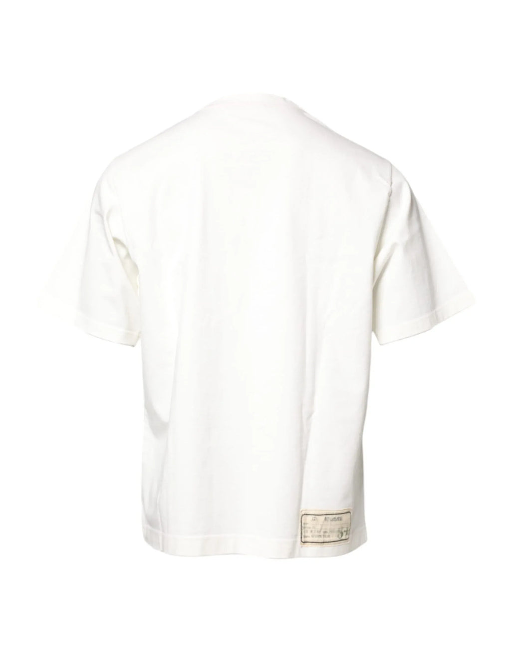 Dolce & Gabbana White LOVE & PEACE Print Crew Neck T-shirt - Zeiniez