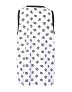 Dolce & Gabbana White Polyester Sleeveless DG Logo T-shirt - Zeiniez