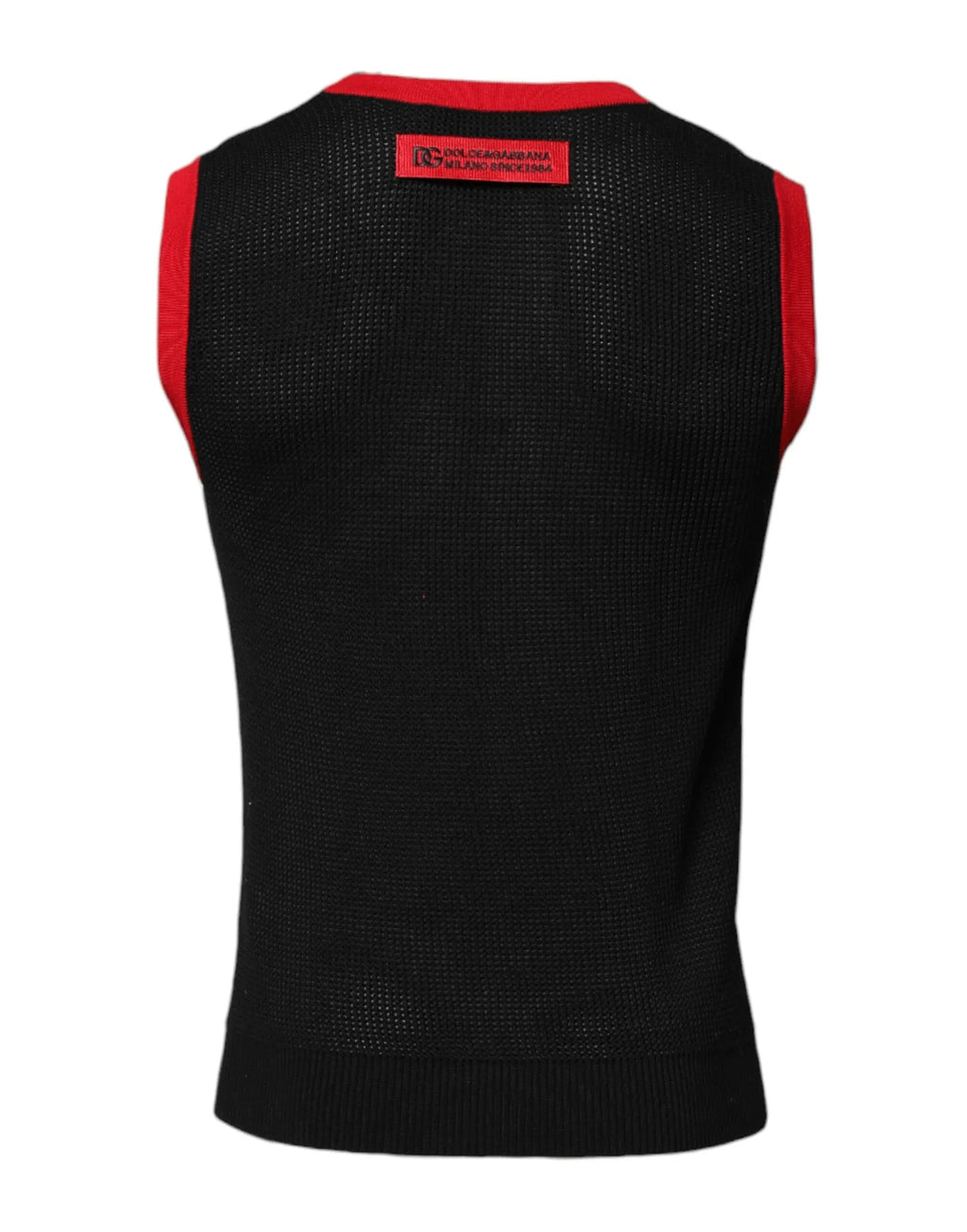 Dolce & Gabbana Black Cotton Slim Fit Round Neck T-shirt - Zeiniez