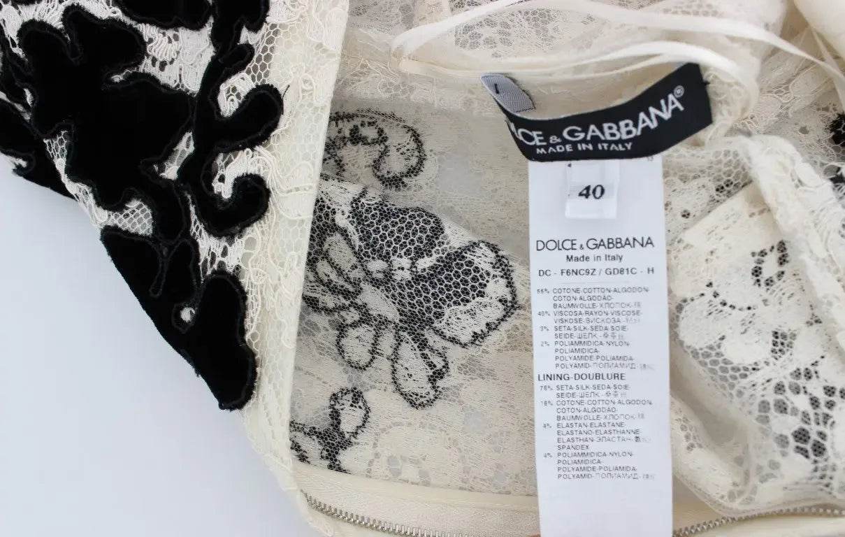 Dolce & Gabbana Floral Lace Ricamo Long Ball Maxi Dress - Zeiniez