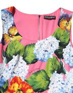 Dolce & Gabbana Multicolor Floral Sleeveless Sheath Dress - Zeiniez