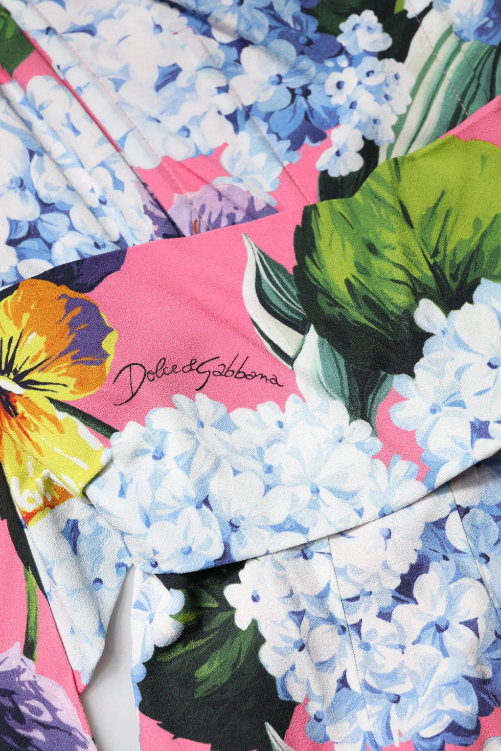 Dolce & Gabbana Multicolor Floral Pleated Sheath Midi Dress - Zeiniez